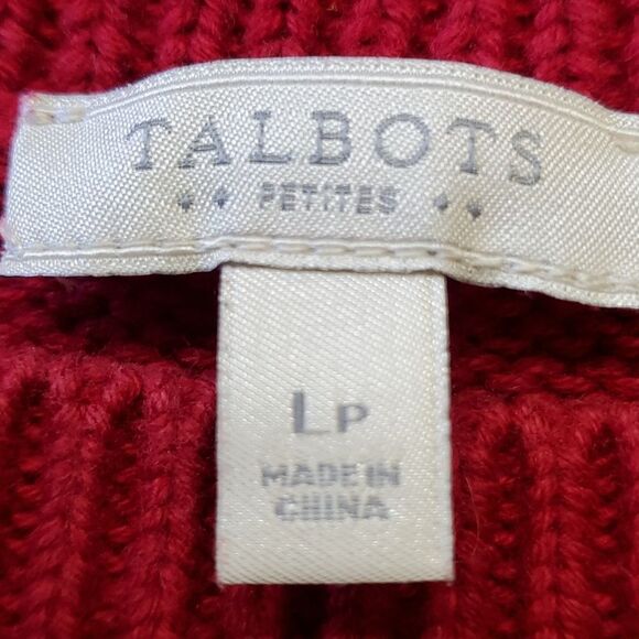 TALBOTS Women's Fisherman sweater. Size lg P. Very good used co - Picture 5 of 6